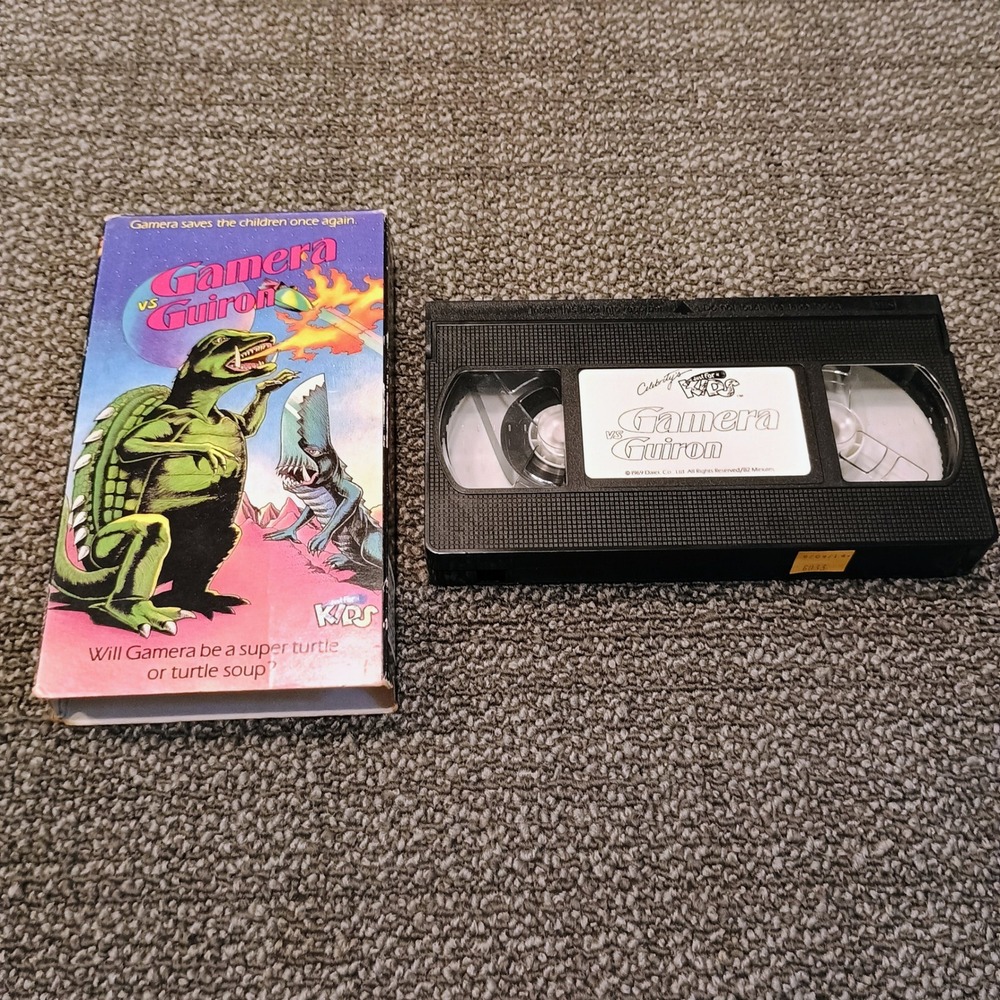 Gamera vs Guiron VHS Celebrity Just For Kids 1989 Release Kaiju Monster Movie